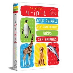 My First 4 In 1 One Wild Animals, Pet and Farm Animals, Birds, Sea Animals - English-image-34