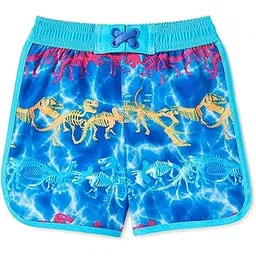 wonder nation clothing Dino Skeletons Really Royal Blue Swim Trunk Shorts-picture-19