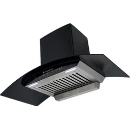 Ultima Curve Chimney 90cm/1200 M3/H With Auto-Clean Function Wall and Ceiling Mounted Black 1200 CMH Chimney-image-26