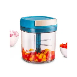 Wonderchef Blue Plastic Pulse Vegetable String Chopper (900 ml)-picture-39