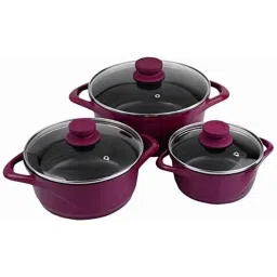 Wonderchef Ceramide 6 Pieces Pink Casserole Set (Pack of 5)-picture-25