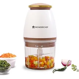 Wonderchef Nutri-chop Pearl Electric Chopper | 4 Sharp Stainless Steel Blades | 700ml | 350W | Chop and Mince Vegetables, Meat, Blends Dips | Low Noise | Light-weight | 2-Year Warranty-picture-10