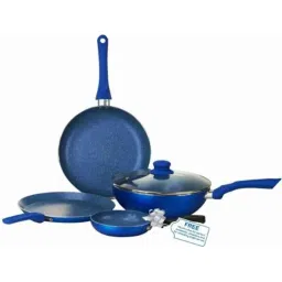 Wonderchef Royal Velvet Induction Base Blue Aluminium Cookware Set With Mini Frying Pan (Pack of 2)-picture-18