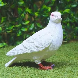 Wonderland polyresin White Pigeon Garden Statue (Home and Garden Decor)-picture-13
