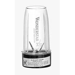 Wonderstar Nutri-Pro Juicer Mixer Grinder Round TYPE Jar 500ml Capacity, ||Compatible with Nutri-Pro Mixer Stainless Steel Blades, Black base and clear jar || only 6tech coupler match and buy-picture-27