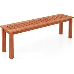 Wooden Bench Seating for Hallway, Living Room, Porch, or Garden | Modern Minimalist Design | Teak | 100 x 30.5 x 40.6 cm-picture-33
