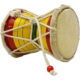 Wooden Damru/Damaru 5inch (12.7cm) for Pooja Ghar, Handmade Hand Percussion Mahakal Damroo Indian Musical Instruments - Pack of 1-picture-10