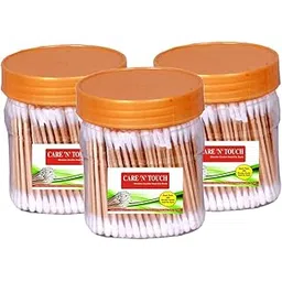 Wooden Double Head Cotton Ear Buds (PACK OF 3)-picture-49