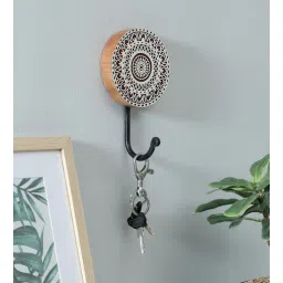 wooden home Mango Wood Hand Carved Design Decorative Key & Coat Wall Hook for Hanging-picture-20