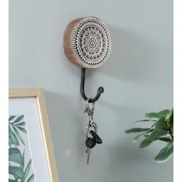 wooden home Mango Wood Hand Carved Design Decorative Key & Coat Wall Hook for Hanging-picture-21