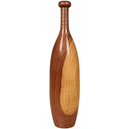 Wooden Mugdar Exercise Club, Traditional Indian Clubbell, Oval Shape Training Equipment for Home Gym Workout (3KG)-picture-24