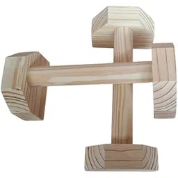 Wooden Push Up Bars, Ergonomic Fitness Exercise Handles, Natural Pine Wood Construction, Set of 2-picture-17