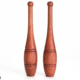 Wooden Wooden Mugdar Pair | Clubbell Exercise Equipment | Indian Club Karla Kattai Gada, Functional Training for Home Gym Full Body Workout - 2Kg-picture-18