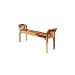 woodenmood Heron Solid Wood Bench in Natural Natural Finish image 1