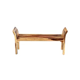 woodenmood Heron Solid Wood Bench in Natural Natural Finish image 2