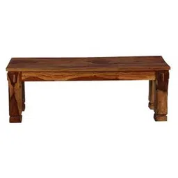 woodenmood Douglas Solid Wood Bench in Honey Oak Brown Finish-picture-14
