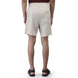Woodland Beige Cotton Regular fit Solid Short image 2