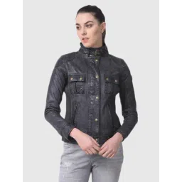 Woodland Black Regular Fit Jacket-picture-15