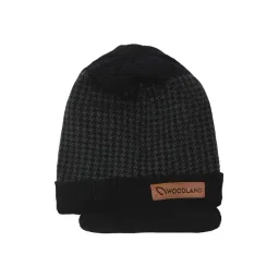 Woodland Black Textured Beanies-picture-26
