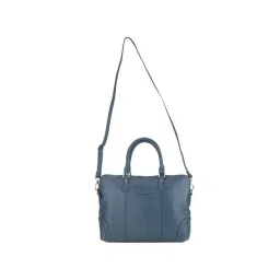 Woodland Blue Leather Large Messenger Bag-picture-48