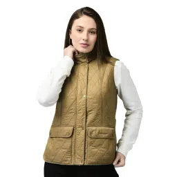Woodland Gold Nylon Solid Jacket-picture-38