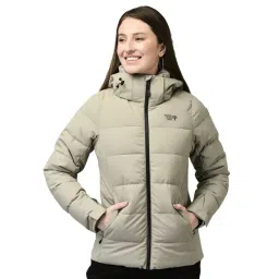 Woodland Grey Polyester Solid Jacket-picture-25