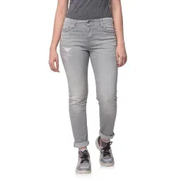 Woodland Light Grey Skinny Fit Jeans-picture-23