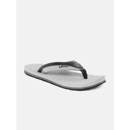 Woodland Men Black & Grey Printed Thong Flip-Flops image 2