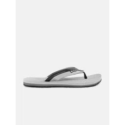 Woodland Men Black & Grey Printed Thong Flip-Flops image 3