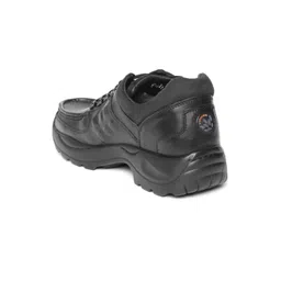 Woodland Men Black Leather Flat Boots image 2