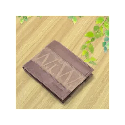 WOODLAND Men Brown Typography Wallet image 1