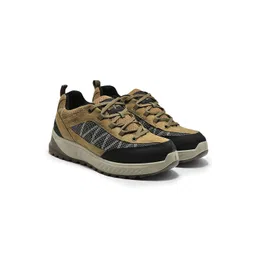 Woodland Men Colourblocked Leather Sneakers-picture-26