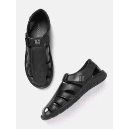 Woodland Men Leather Fisherman Sandals-picture-41