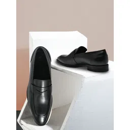 Woodland Men Leather Formal Loafers-picture-22