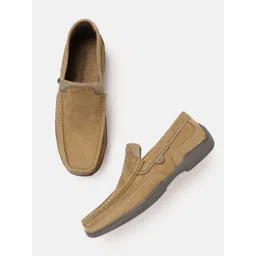 Woodland Men Nubuck Leather Driving Shoes-picture-41