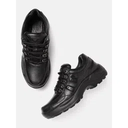Woodland Men Round Toe Leather Sneakers-picture-15