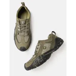 Woodland Men Round-Toe Leather Sneakers-picture-39