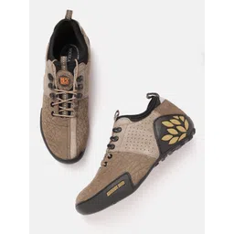 Woodland Men Round Toe Leather Sneakers-picture-30