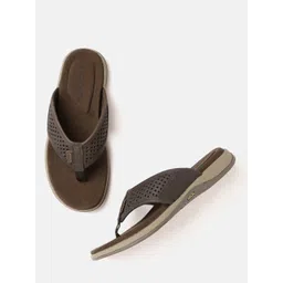 Woodland Men Round-Toe Perforated Leather Comfort Sandals-picture-36