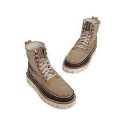 Woodland Men Round Toe Regular Boots-picture-32