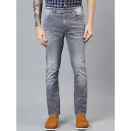 Woodland Men Slim Fit Clean Look Heavy Fade Whiskers & Chevrons Stretchable Jeans-picture-11
