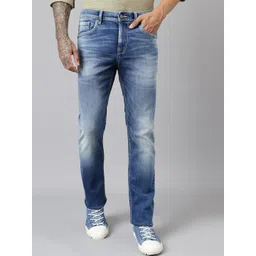 Woodland Men Slim Fit Clean Look Whiskers & Chevrons Stretchable Jeans-picture-18