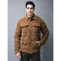 Woodland Men Spread Collar Self Design Cotton Casual Tailored Jacket-picture-16