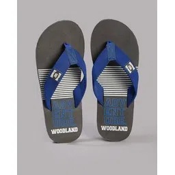 woodland Men Striped Thong-Strap Flip-Flops-picture-13