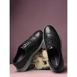 Woodland Men Textured Leather Boots-picture-35