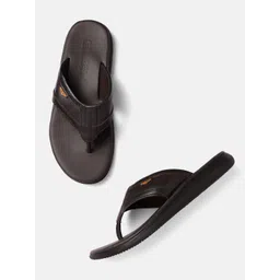 Woodland Men Textured Leather Comfort Sandals-picture-32