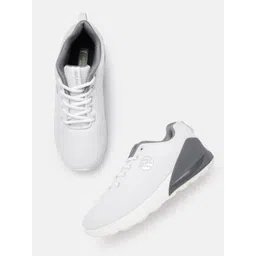 Woodland Men White & Grey Woven Design Sneakers-picture-19