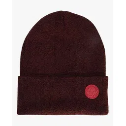 woodland Men Wool Beanie with Logo Applique-picture-18