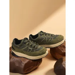 Woodland Men Woven Design Round Toe Lace-Ups Sneakers-picture-18
