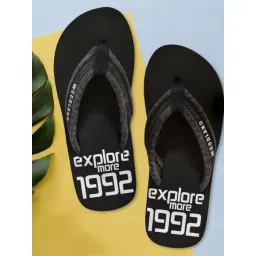 Woodland Men's Black Flip Flops-picture-27
